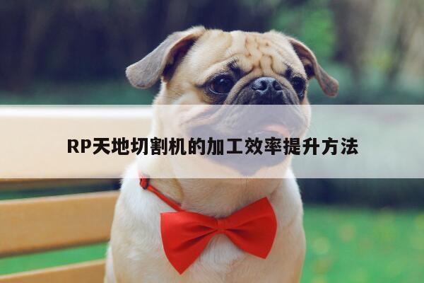 RP天地切割机的加工效率提升方法【爱游戏app】