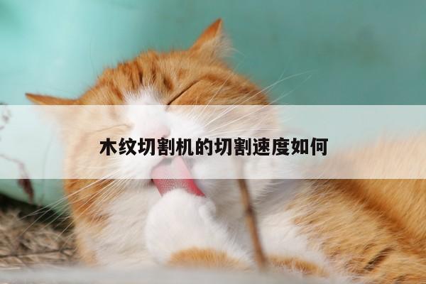 木纹切割机的切割速度如何-爱游戏app