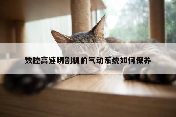 数控高速切割机的气动系统如何保养-爱游戏平台