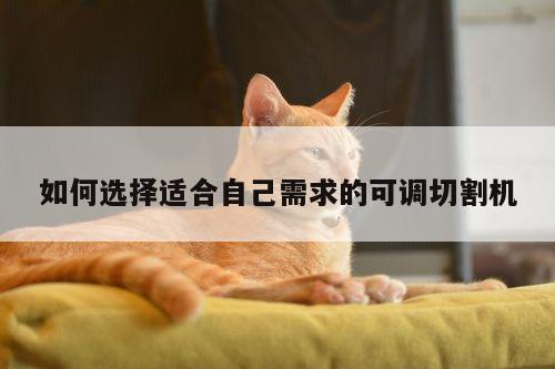 如何选择适合自己需求的可调切割机|爱游戏app