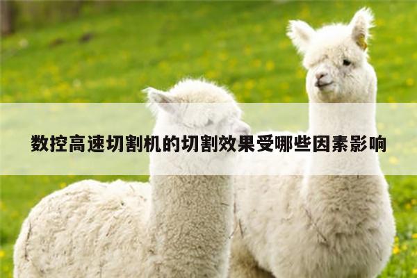 数控高速切割机的切割效果受哪些因素影响|ayx爱游戏