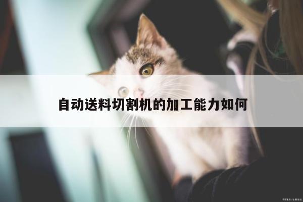 自动送料切割机的加工能力如何：爱游戏平台