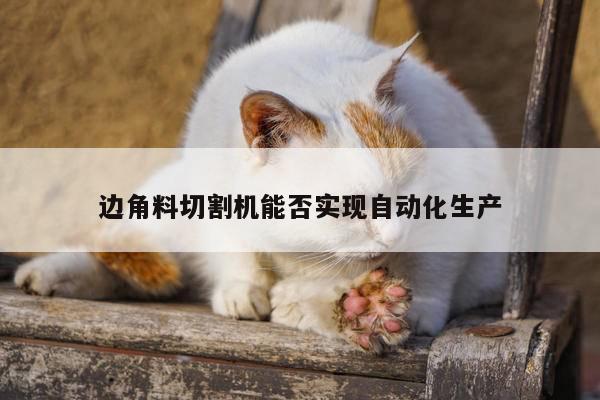 ayx爱游戏-边角料切割机能否实现自动化生产